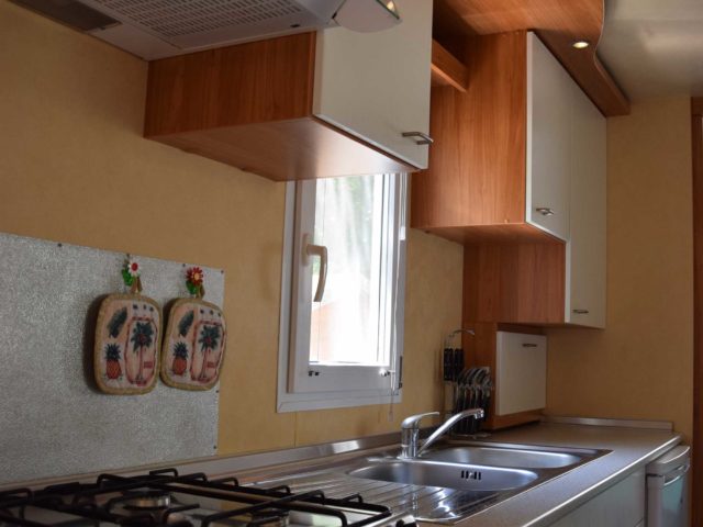 Cucina Mobilhome Camping Le Fonti Agliano Terme